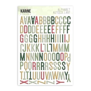 Pura Vida Autocollants Alphabet Multicolore
