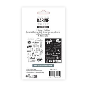 URBAN STORIES Autocollants Transparents Noir & Blanc