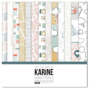 Urban Stories Pack 6 papiers imprimés + 1 calque