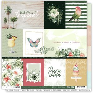 Pura Vida Papiers Imprimes Esprit Tropical