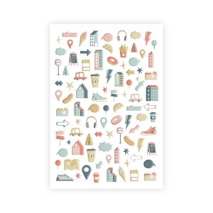 Urban Stories Puffy Stickers