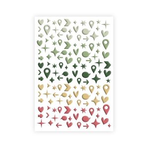Pura Vida Puffy Stickers Géotags & Co