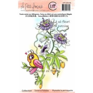Tampon clear : Collection Sunset et Paillettes - Plumette la perroquette